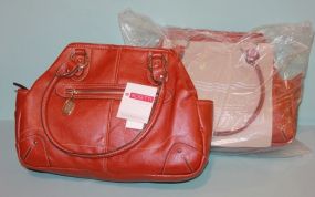 Pair of Rosetti Cognac Purses Description