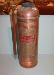 GEO.W.Diener MFG Co, Chicago Copper Fire Extinguisher Description