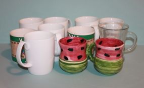 Eleven Coffee Mugs of Various Styles Description