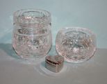 Two Glass Jars and Heart Jewelry Box Description
