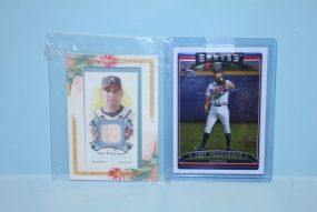 Two Baseball Player Cards In Plastic Cases Description