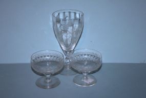 Three Crystal Glasses Description