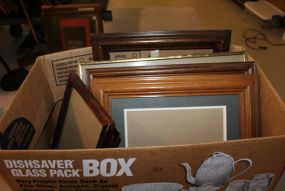 Box Lot of Frames Description