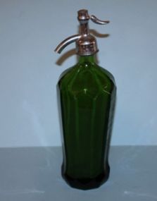 Green Glass Coca Cola Seltzer Bottle Description