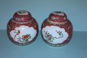 Pair of Oriental Ginger Jars Description