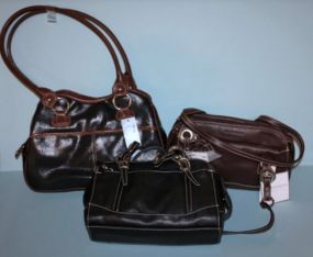 Three Purses; Classic Elements Milano Black Purse and Two Sagharbor Precious Description