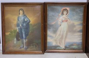 Pair of Prints of Blue Boy and Pinky Description