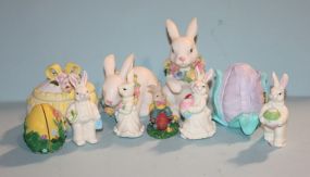 Nine Easter Figurines Description