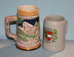 Two Beer Steins Description