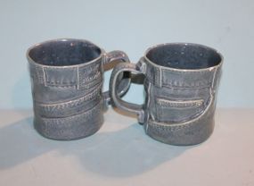 Two MG Glue Jean Mugs Description