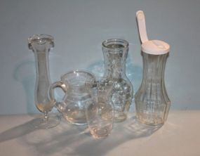 Five Glass Vases Description