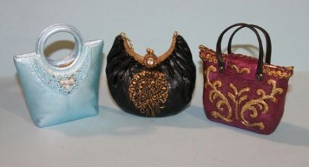 492 Three Resin Miniature Purses Description - April Online Only ...