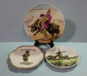 Three Souvenir Plates Description