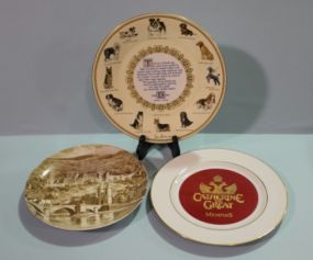 Three Souvenir Plates Description