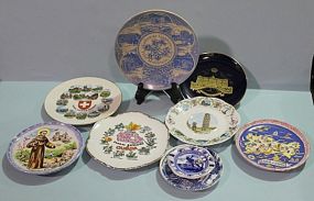 Group of Nine Decorative Plates Description