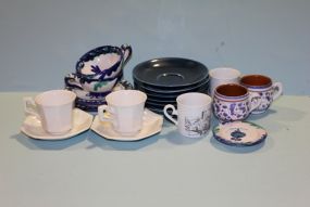 Group of Various Cups and Saucers Description