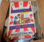 Group of 210 Vintage 5 lb. Country Style Cornmeal Bags Description