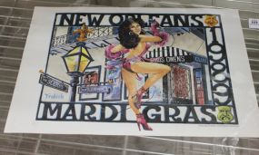 New Orleans Mardi Gras Poster, 1989 Description