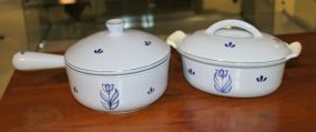 DRU Enamel Coated Cast Iron Pot and Bowl Description