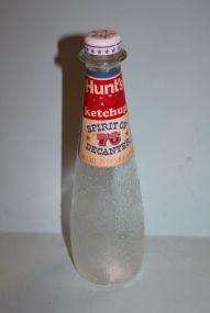 Spirit of '76 Hunt's Ketchup Collector Bottle Description