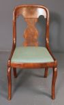 Mahogany Empire Side Chair Description