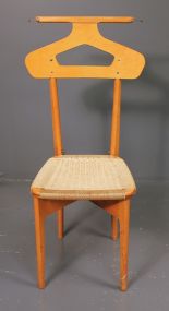 Wooden Side Chair with Woven Twine Seat Description