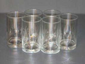Groups of Six Thumbprint Design Glasses Description