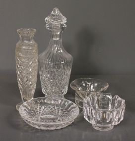 Five Decorative Glass Pieces Description