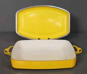 Two Yellow Serving Dishes Description