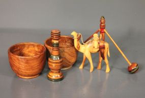 Group of Wooden Items Description