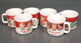 Group of Six Collectible Campbell's Soup Bowls Description