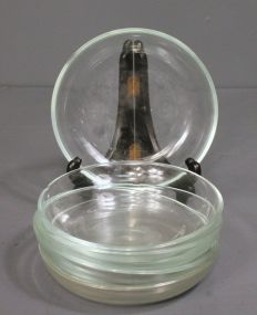 Set of Five Clear Glass Bowls Description