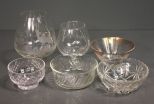 Group of Six Glass Items Description