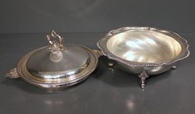 Gorham Covered Bowl and H & S Silverplate Bowl Description