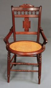 Vintage Chair with Cane Bottom Description