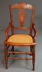 Vintage Chair with Cane Bottom Description