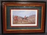 Framed Fox Hunting Print 