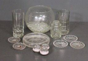 Group of Thirteen Miscellaneous Glass Pieces Description