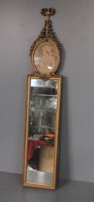 Victorian Style Trumeau Wall Mirror Description