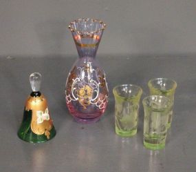 Group of Five Glassware Pieces Description