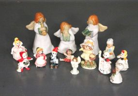 Group of Fourteen Collectible China Figurines Description