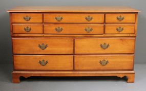 Maple Chippendale Style Chest of Drawers Description