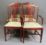 Set of Six Duncan Phyfe Dining Chairs Description
