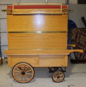 Burns and Wohlgemuth Woodcrafters Retail Gypsy Rolling Carts Description