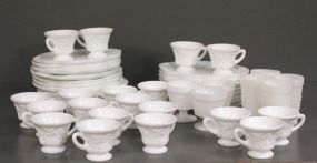 Set of Milk Glass Description