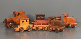 Wooden Car and Train Description