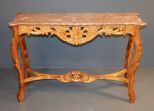 Marble Top Sofa Table Description