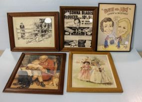 Five Assorted Framed Pictures