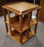 Revolving Pine Bookcase