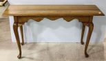 Oak Queen Anne Sofa Table